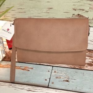 Mundi Women's Beige Clutch Bag